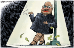CLARENCE THOMAS THE HOOKER by Rick McKee