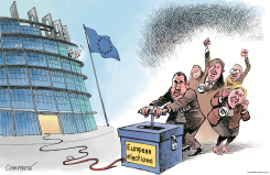 THE NEW FORCE IN EUROPE by Patrick Chappatte
