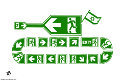 NO EXIT FROM GAZA  by Emad Hajjaj