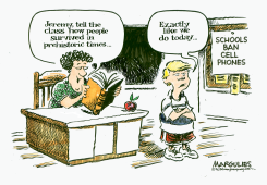 SCHOOL BANS ON CELLPHONES by Jimmy Margulies