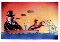 TAX CUTS FOR THE RICH by Peter Kuper