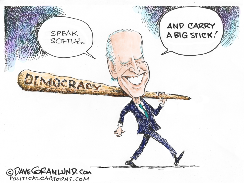 Biden speaks softly