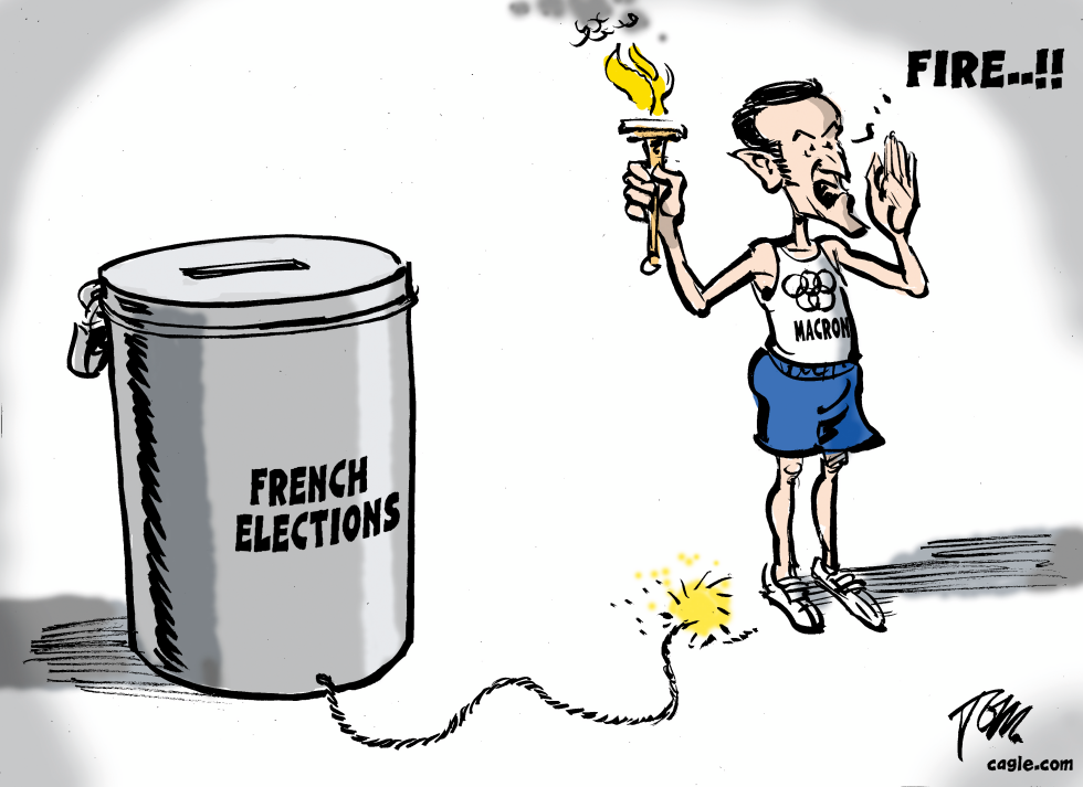 Macron and fire