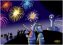 BEACON OF DEMOCRACY DIMS by Dave Whamond