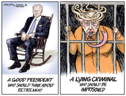 BIDEN TRUMP DEBATE DEBACLE by J.D. Crowe