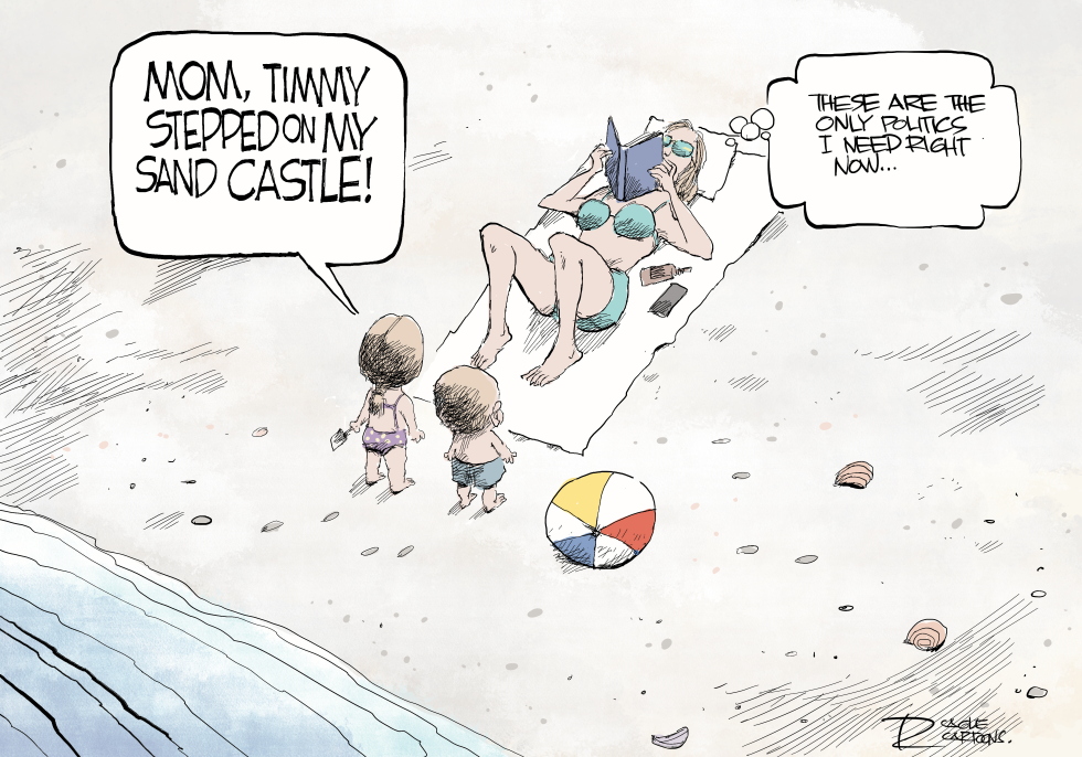 The beach