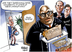 CORRUPTION IN THE COURT by Dave Whamond