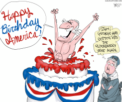 GEORGE WASHINGTON JULY 4 by Gary McCoy