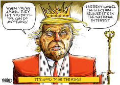 IT'S GOOD TO BE THE KING!  by Dave Whamond