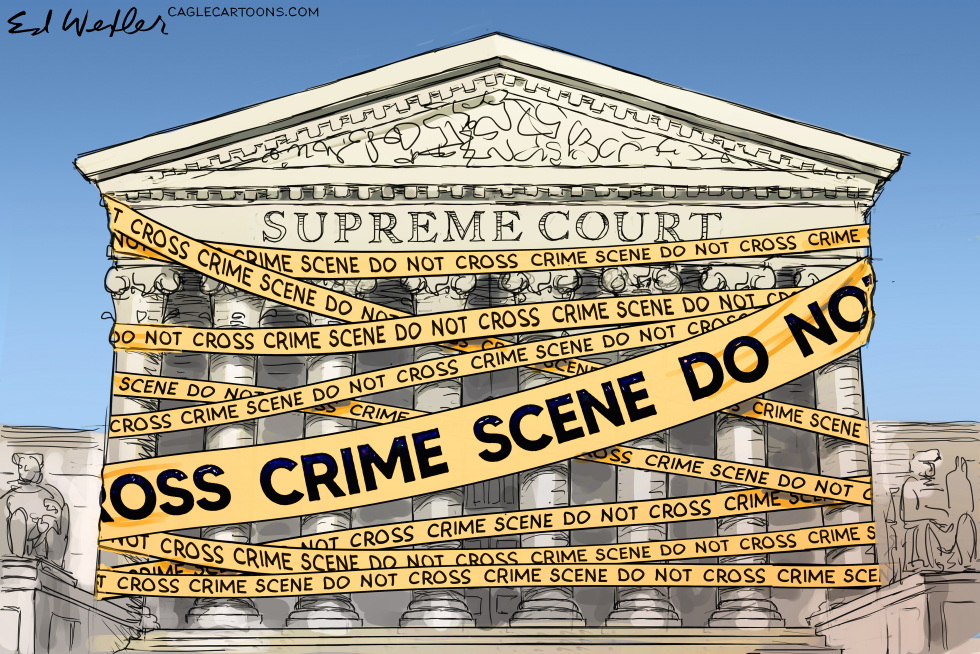 SCOTUS Yellow Tape Crime Scene