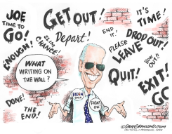BIDEN URGED TO GO by Dave Granlund