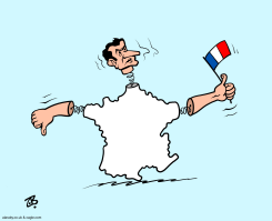 FRANCE ELECTION  by Emad Hajjaj