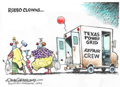 TEXAS POWER GRID REPAIRS by Dave Granlund