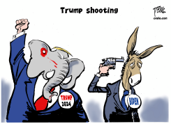 TRUMP SHOOTING by Tom Janssen