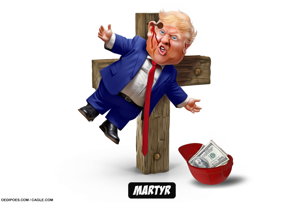 Trump is given martyr status after shooting
