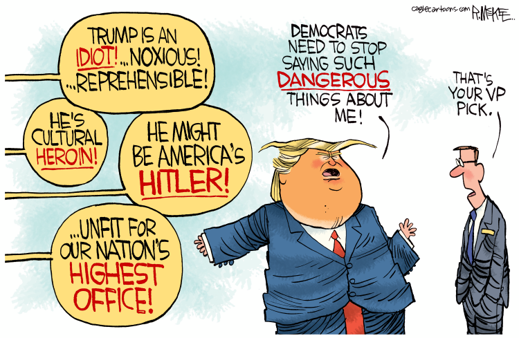 #3 TRUMP PICKS VANCE by Rick McKee