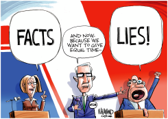WE DON'T NEED NO FACT CHECKING by Dave Whamond