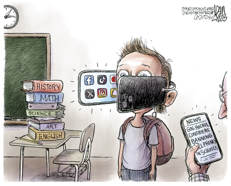 #3 NY SCHOOLS CELL PHONE BAN by Adam Zyglis