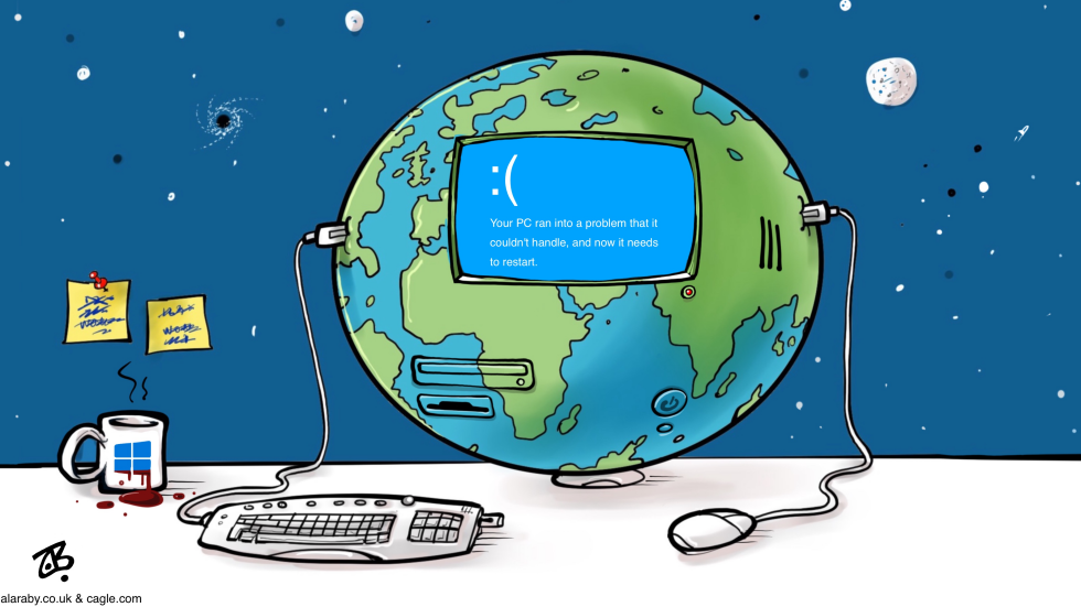 Global tech outage