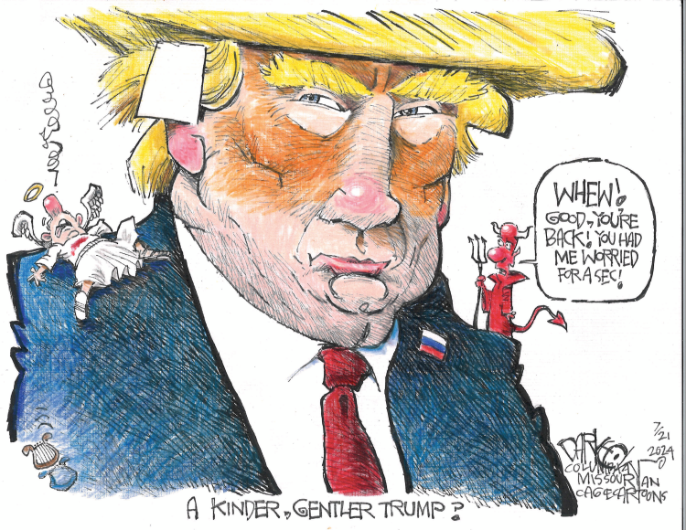 #2 KINDER, GENTLER TRUMP by John Darkow