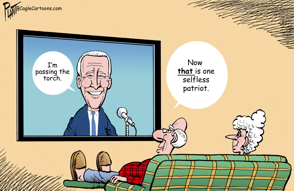 Joe Passes the torch