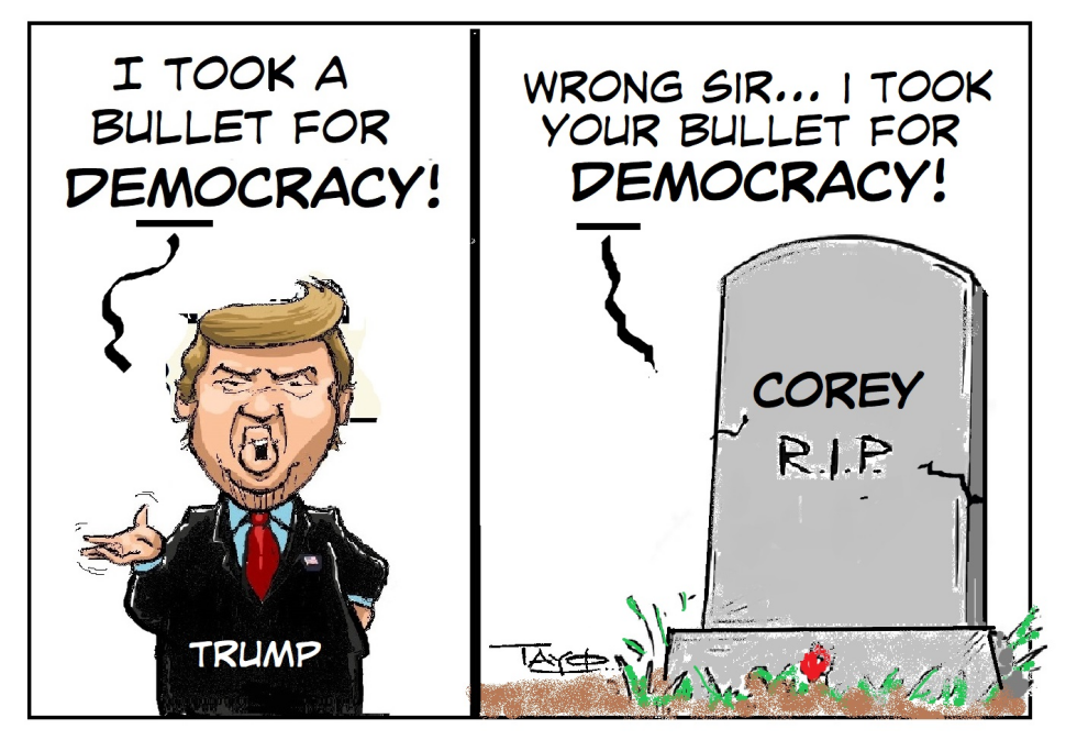 Trump's RNC speech - Took a bullet for Democracy