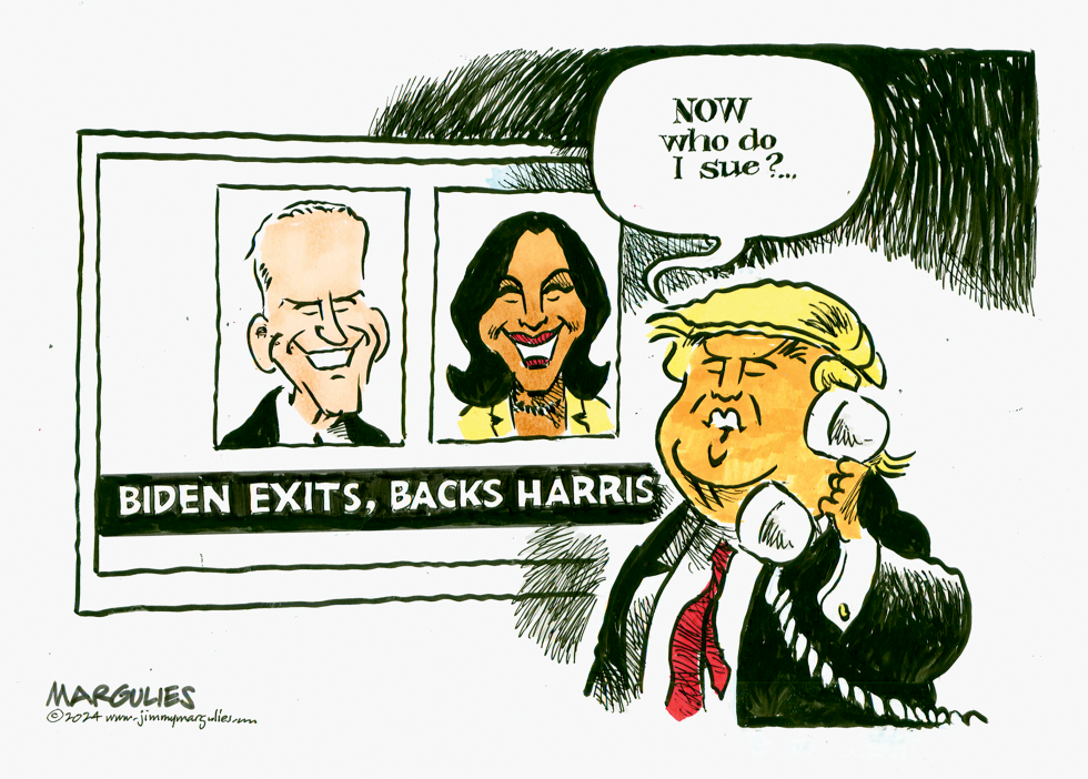Trump reacts to Biden exit, Harris endorsement
