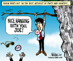 BIDEN DROPS OUT by Steve Nease