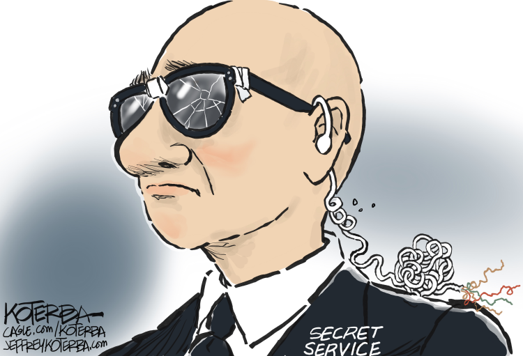 #2 SECRET SERVICE DROPS BALL by Jeff Koterba