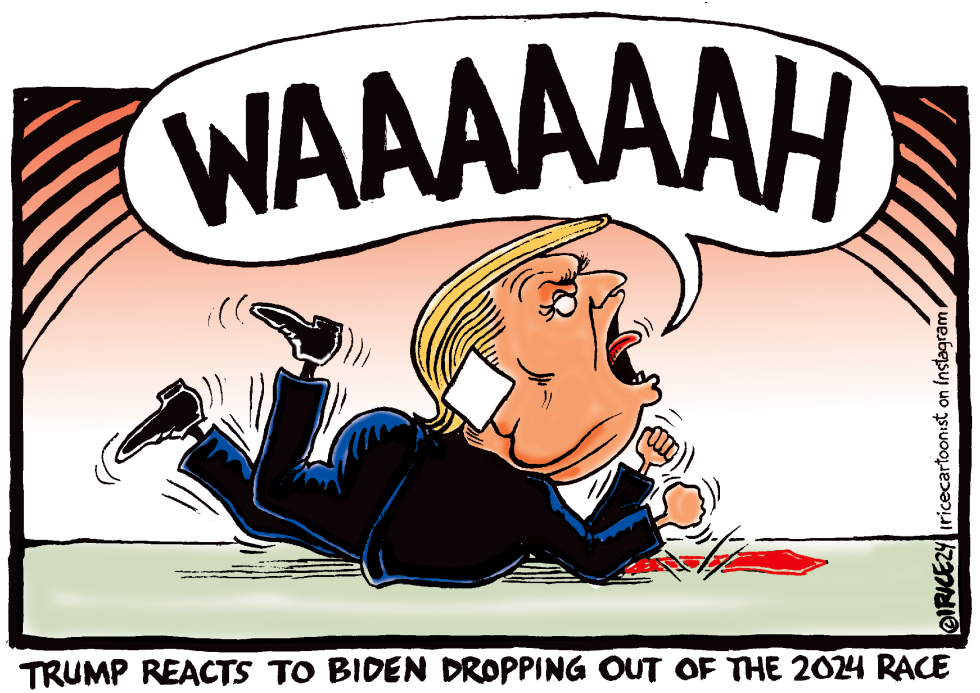Trump Reacts To Biden Dropping Out