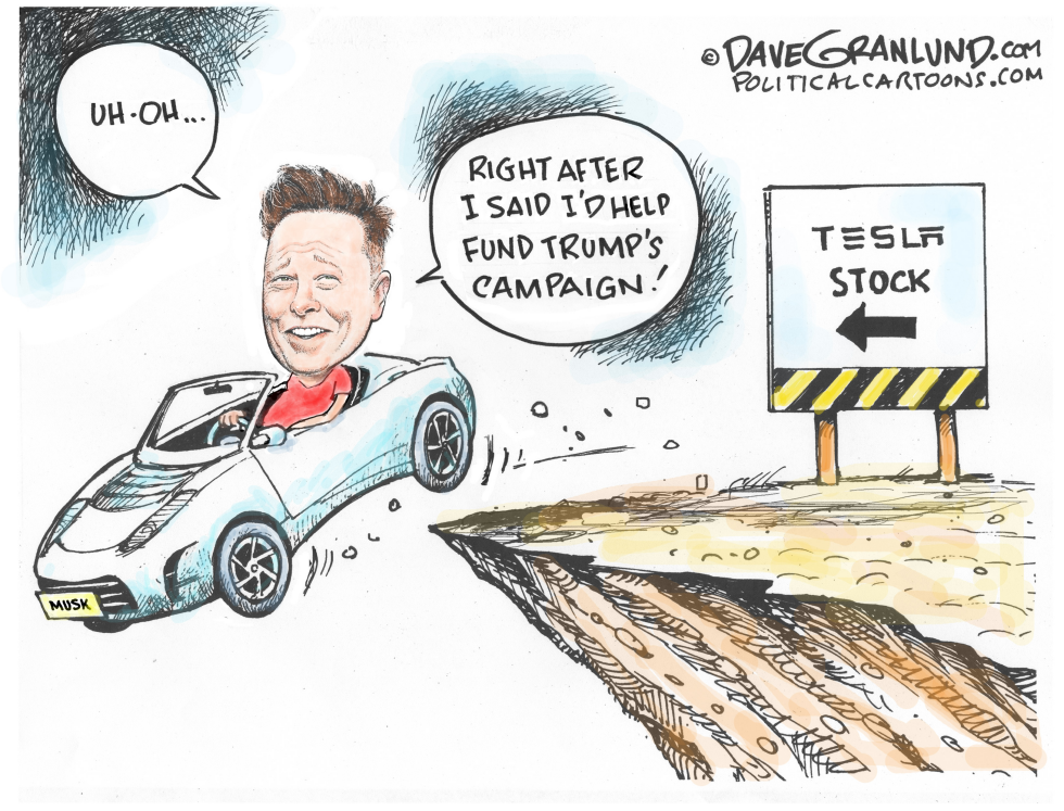 Tesla stock plunges 2024