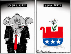 A DEI HIRE by Bob Englehart