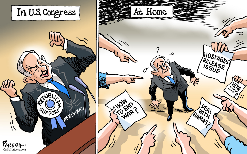 Netanyahu in US and Israel