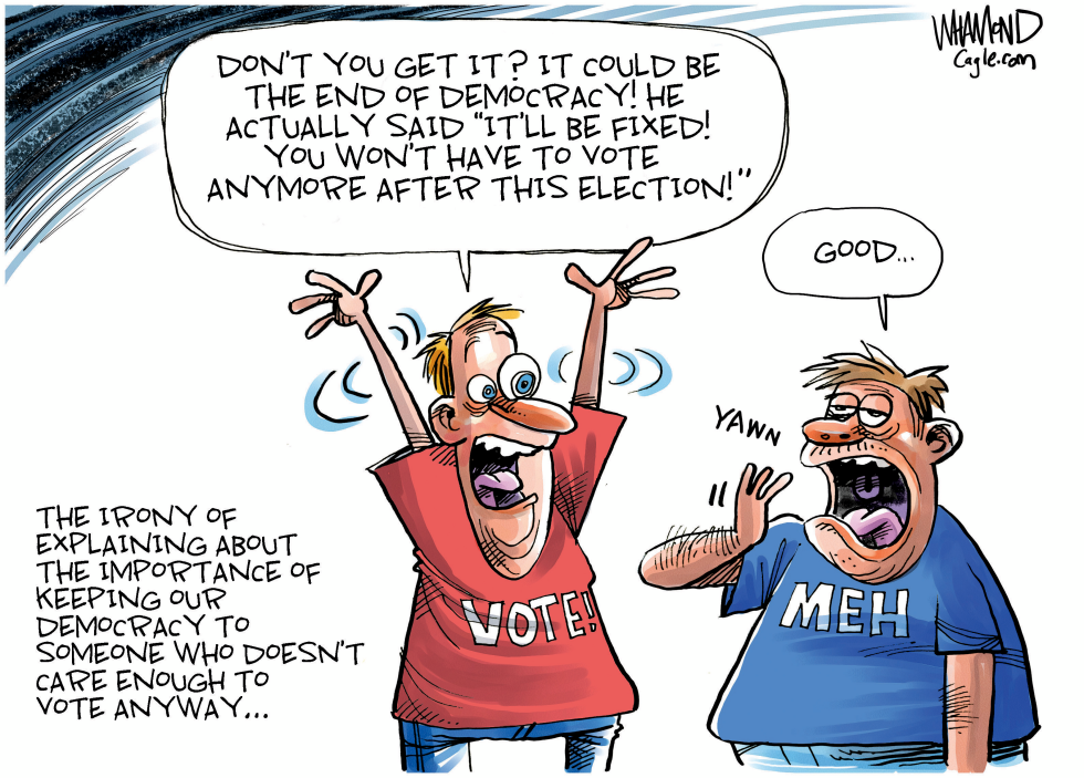 #3 DEMOCRACY IF YOU CAN KEEP IT by Dave Whamond