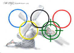 OLYMPIC MOCKERY by Dick Wright