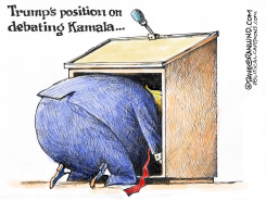 TRUMP AND KAMALA DEBATE by Dave Granlund