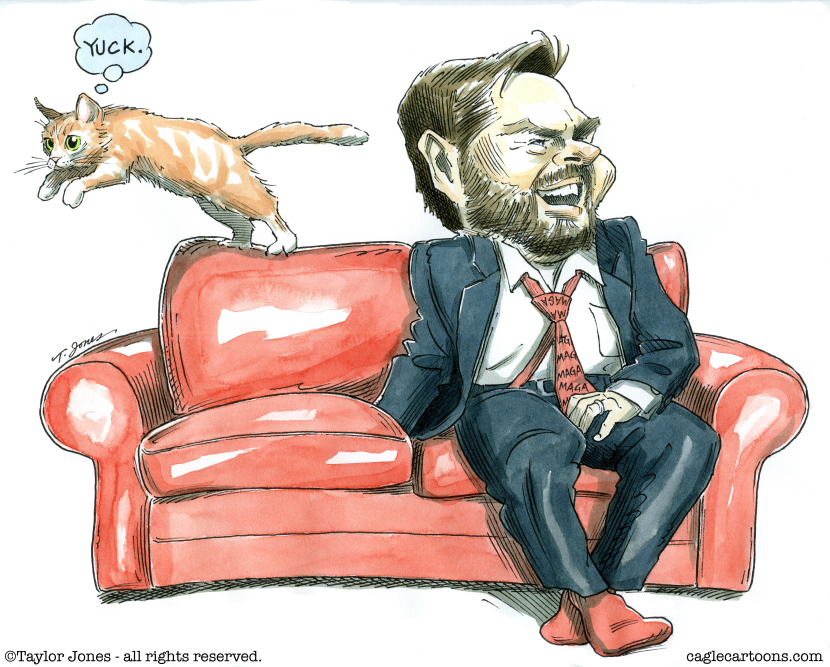 JD Vance relaxes