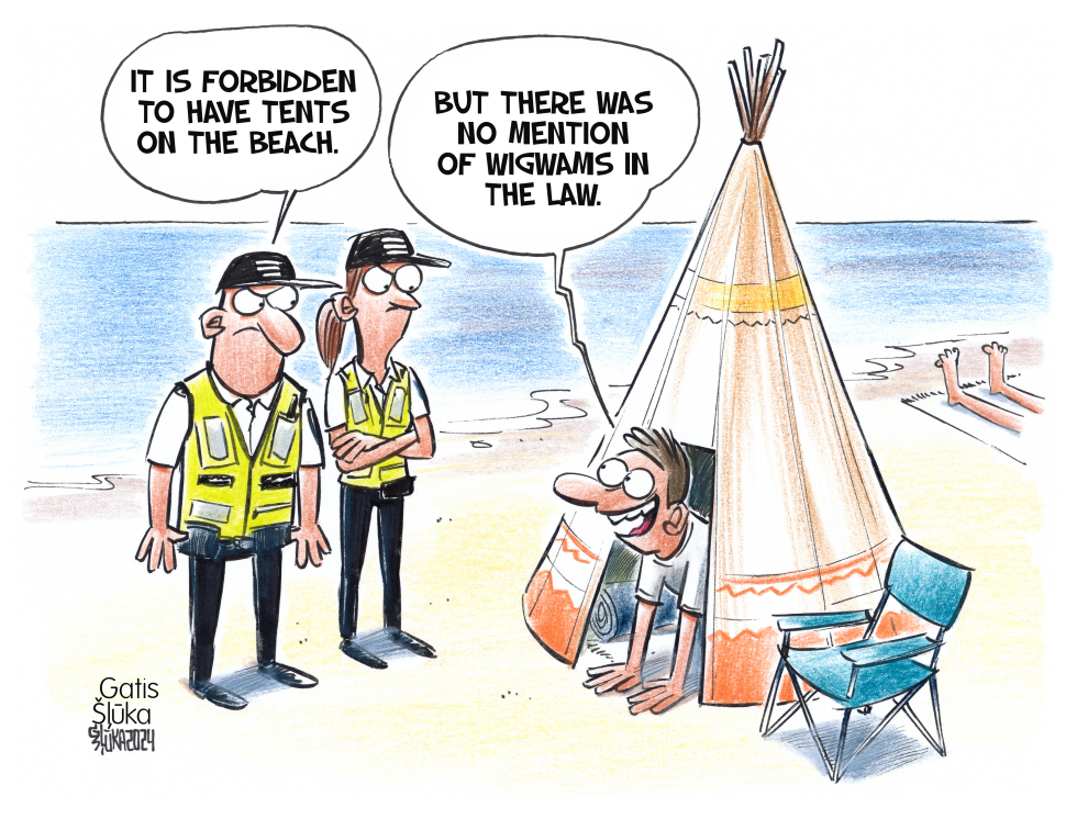 Tent on the beach