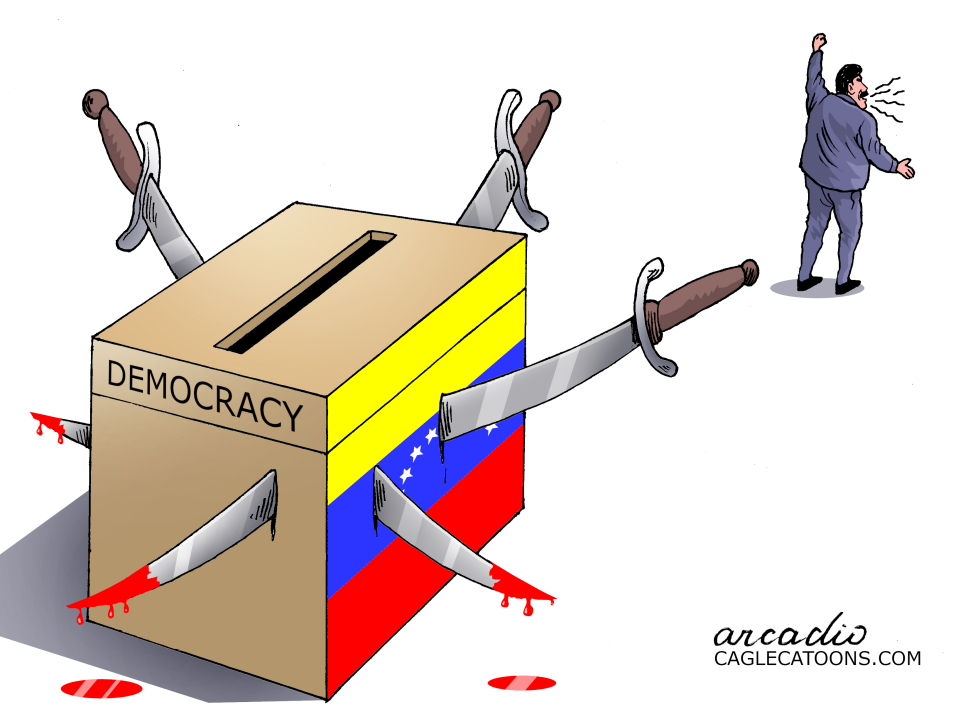 Maduro, destroyer of democracy.