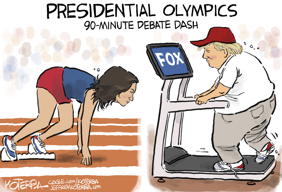 #3 PRESIDENTIAL OLYMPICS DEBATE by Jeff Koterba