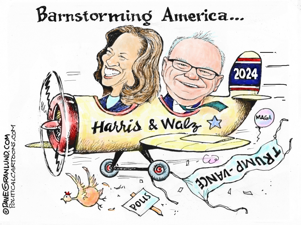 Harris and Walz barnstorming