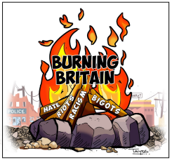 BURNING BRITAIN by Tayo Fatunla