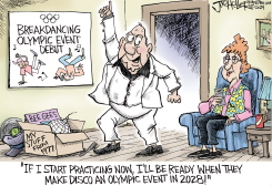 BREAKDANCING AT OLYMPICS by Joe Heller