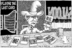 PLAYING THE LAST CARD by Monte Wolverton