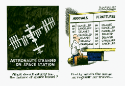 ASTRONAUTS STRANDED ON SPACE STATION by Jimmy Margulies