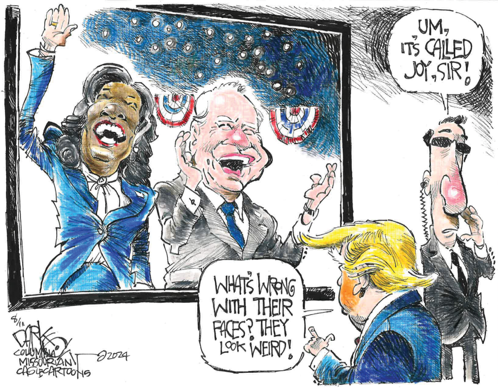 What's wrong with their faces?
