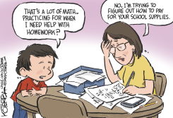 HIGH COST OF SCHOOL SUPPLIES by Jeff Koterba