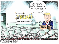 TRUMP CROWD SIZE by Dave Granlund