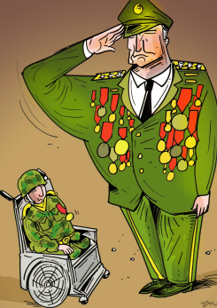 SOLDIER SALUTE by Oguz Gurel