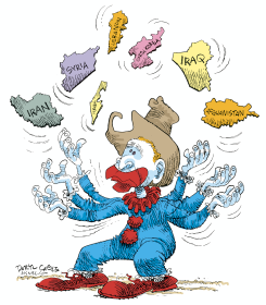 WORLD JUGGLING by Daryl Cagle